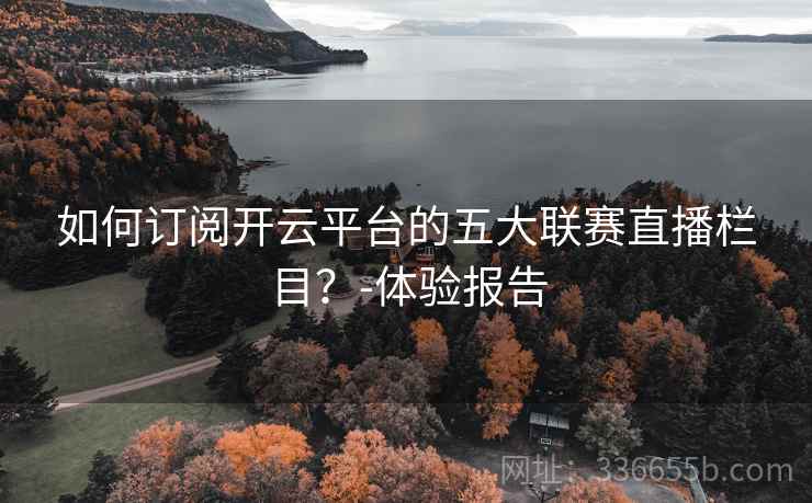如何订阅开云平台的五大联赛直播栏目？-体验报告