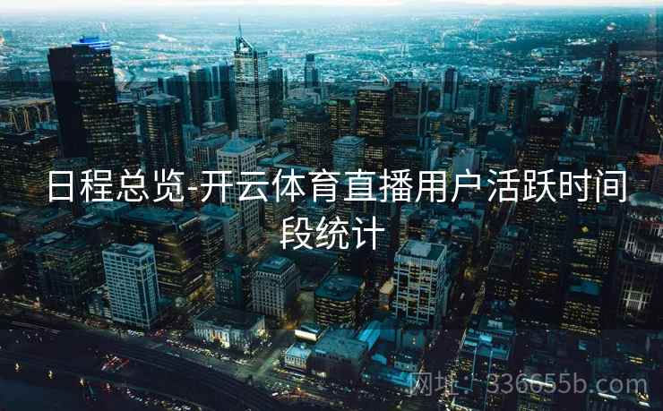 日程总览-开云体育直播用户活跃时间段统计