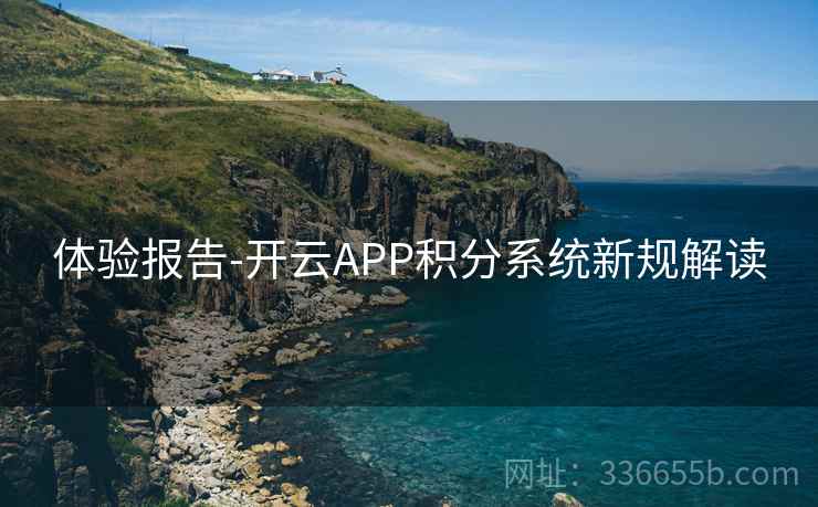 体验报告-开云APP积分系统新规解读